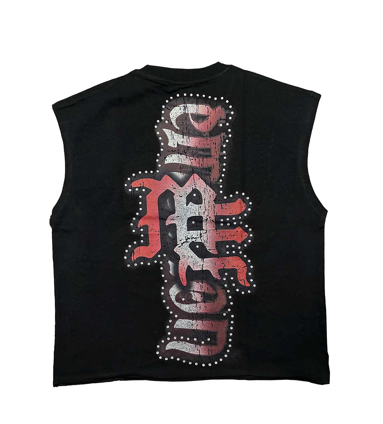 Mixed Emotions Angel Sleeveless Tee Black